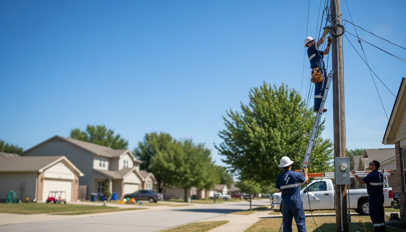 Residential electrician providing installation services in Champion, NE